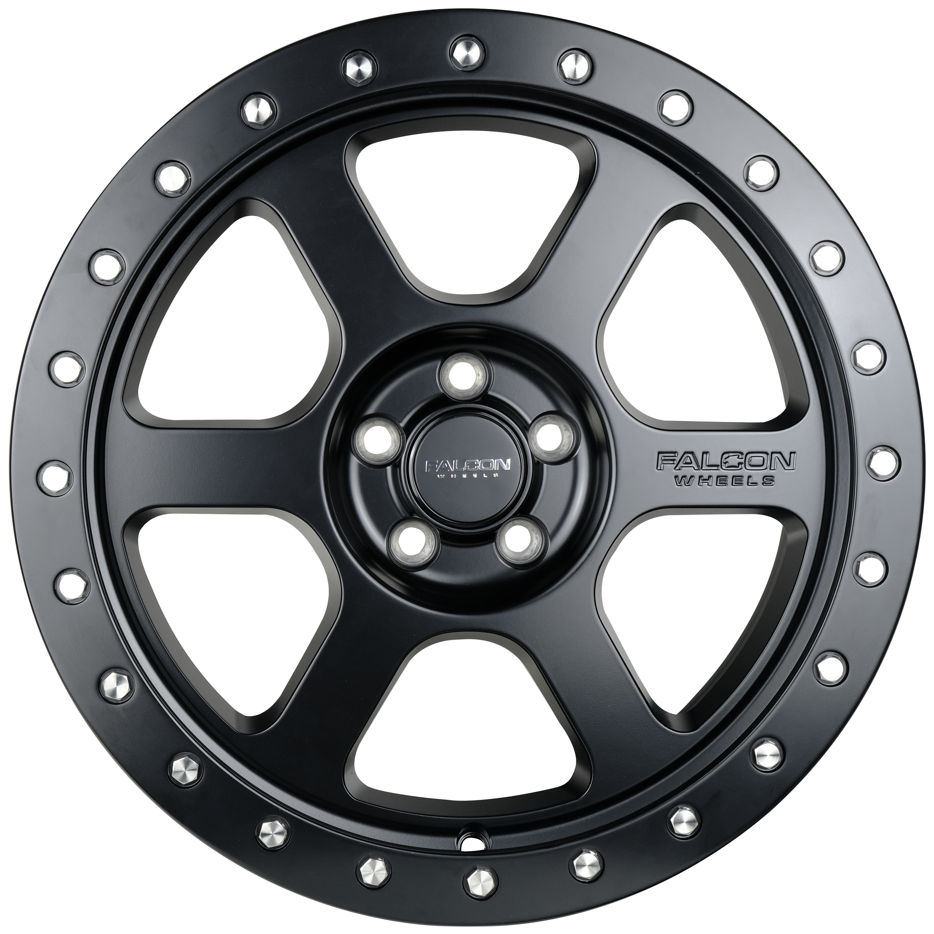 V1 - Matte Black 17x8 - Premium  from Falcon Off-Road Wheels - Just $260! Shop now at Falcon Off-Road Wheels 