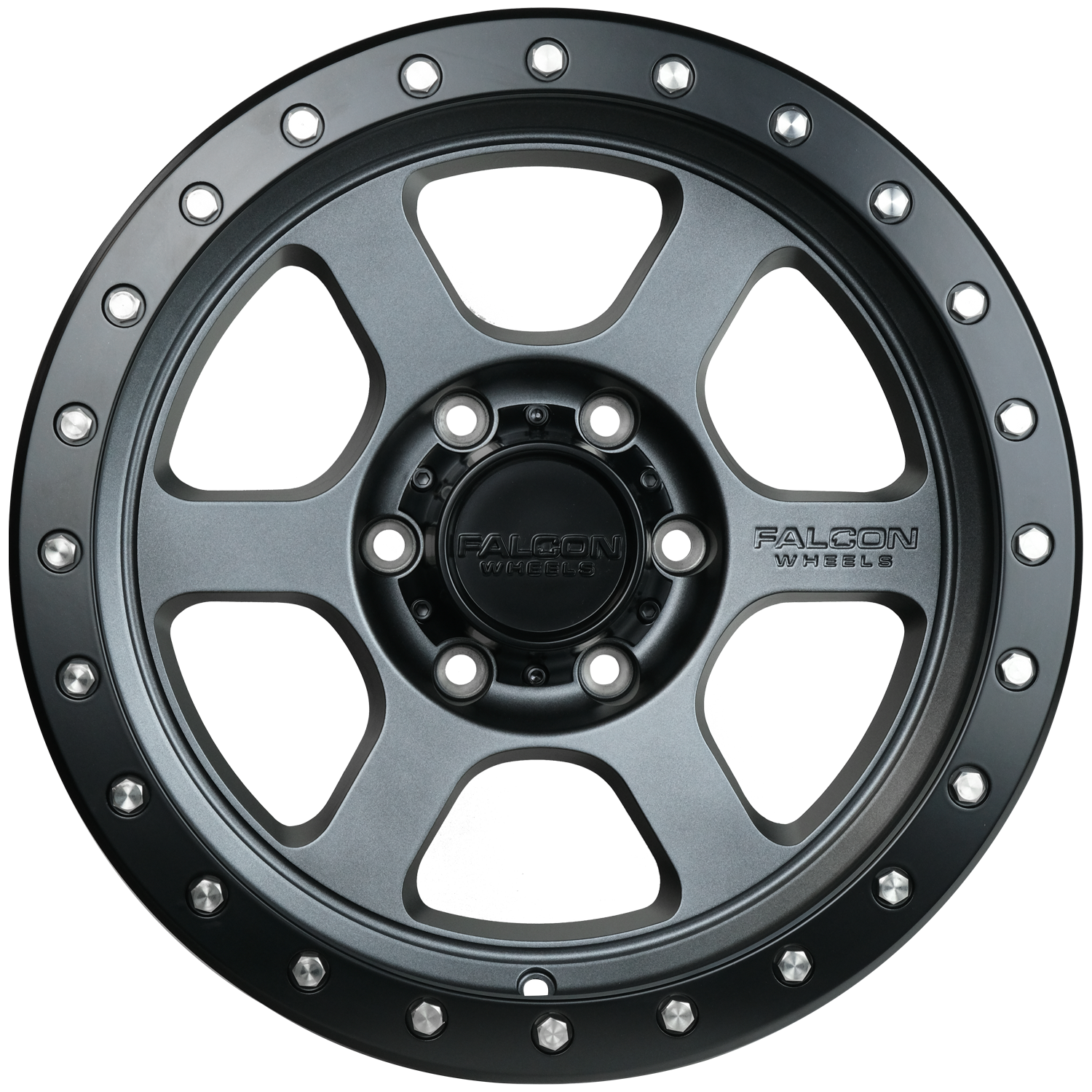 T1 - Matte Gunmetal 17x9 - Premium Wheels from Falcon Off-Road Wheels - Just $255! Shop now at Falcon Off-Road Wheels 