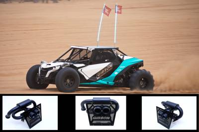 Gibson - Black Ceramic Stainless Steel Dual Tip Exhaust - Can-Am Maverick R 2024-Current