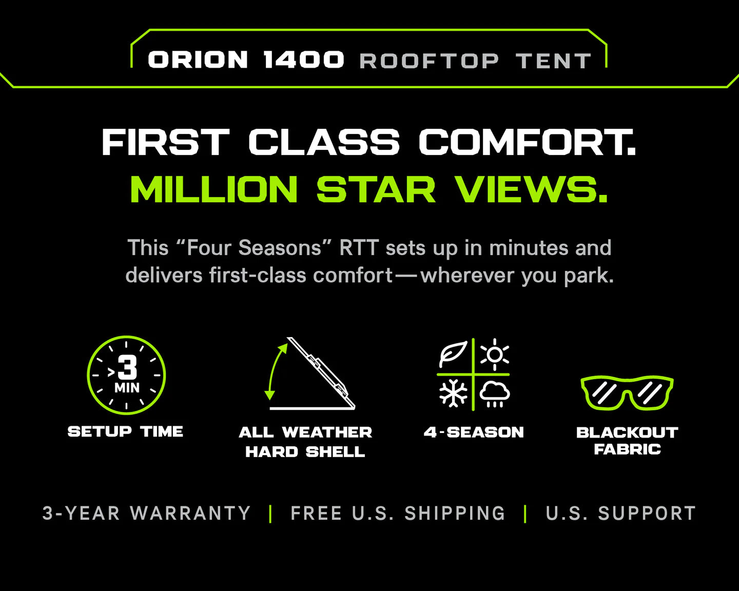 Iron Man - Orion 1400 Rooftop Tent