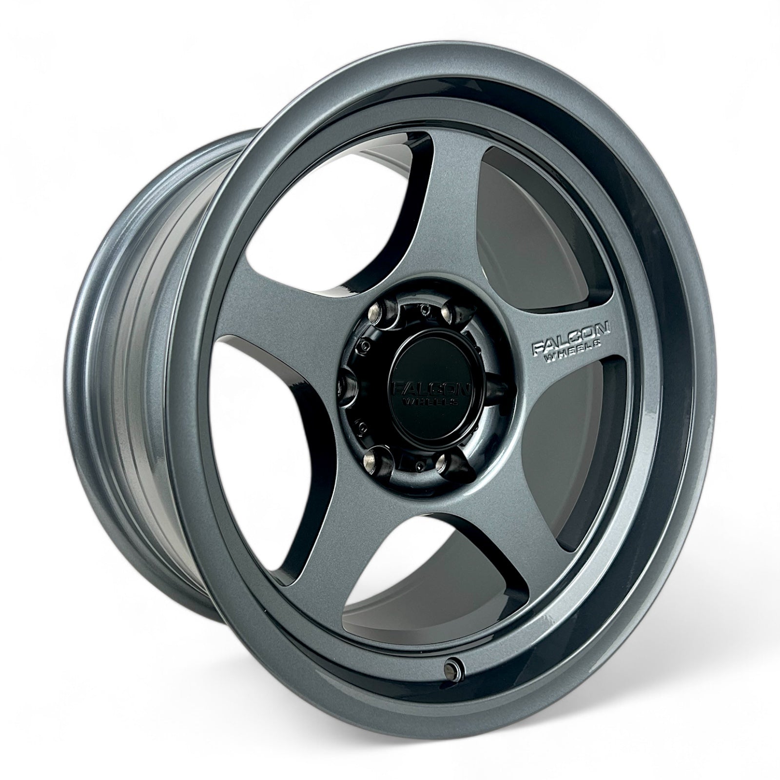 T2 - Glossy Gunmetal 17x9 - Premium Wheels from Falcon Off-Road Wheels - Just $270! Shop now at Falcon Off-Road Wheels 