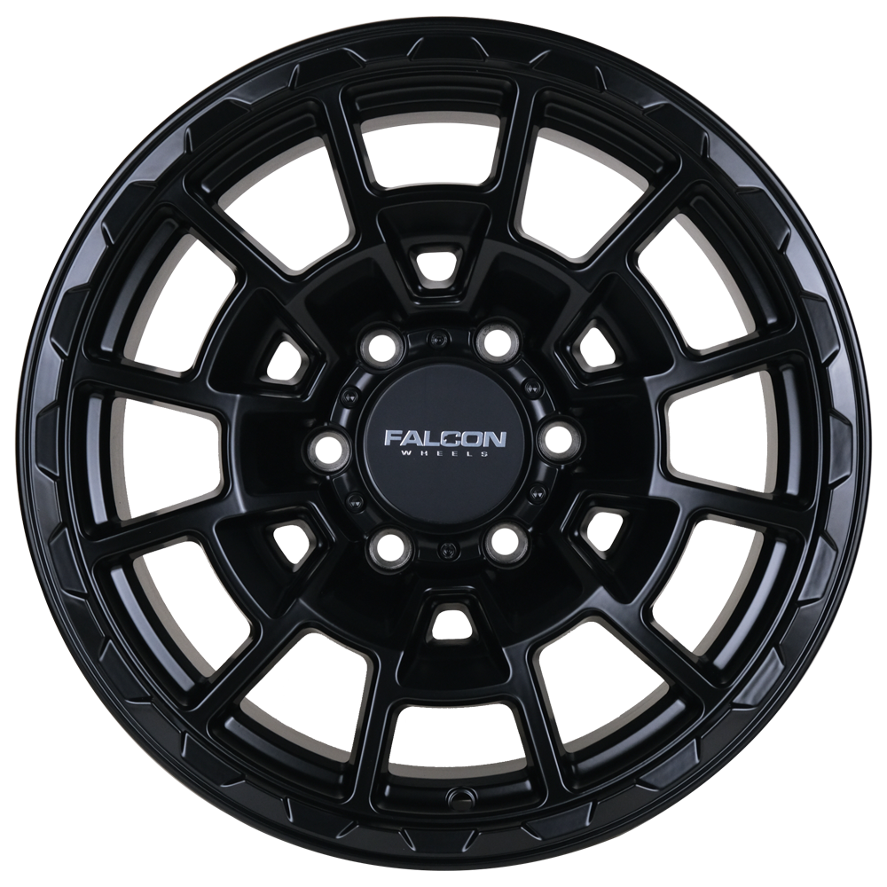 T4 Spyder - Matte Black 17x9 - Premium Wheels from Falcon Off-Road Wheels - Just $270! Shop now at Falcon Off-Road Wheels 