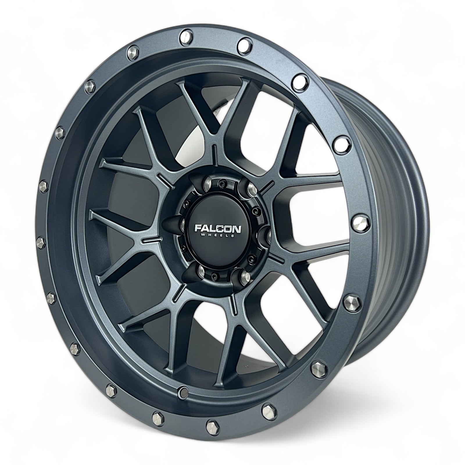 TX - Titan Matte Gunmetal - Premium Wheels from Falcon Off-Road Wheels - Just $310! Shop now at Falcon Off-Road Wheels 