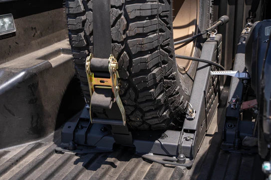 DV8 Off Road - Truck Bed Universal Tire Carrier & Accessory Mount