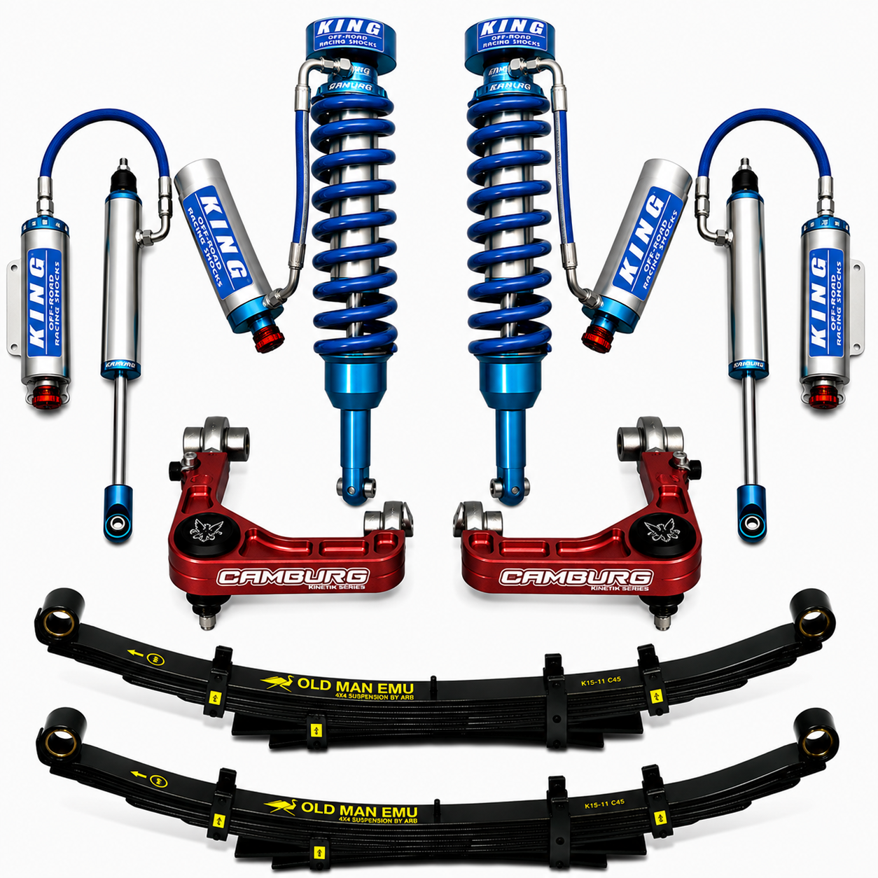 KING – 2.5 Extended Travel Premium Bolt-On Suspension System – Toyota Tacoma 2005–2023