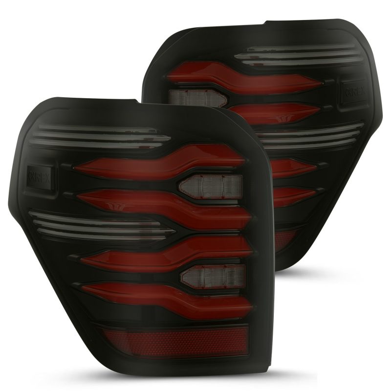 AlphaRex - LUXX-Series LED Tail Lights Black Red - Toyota 4Runner 2010-2024