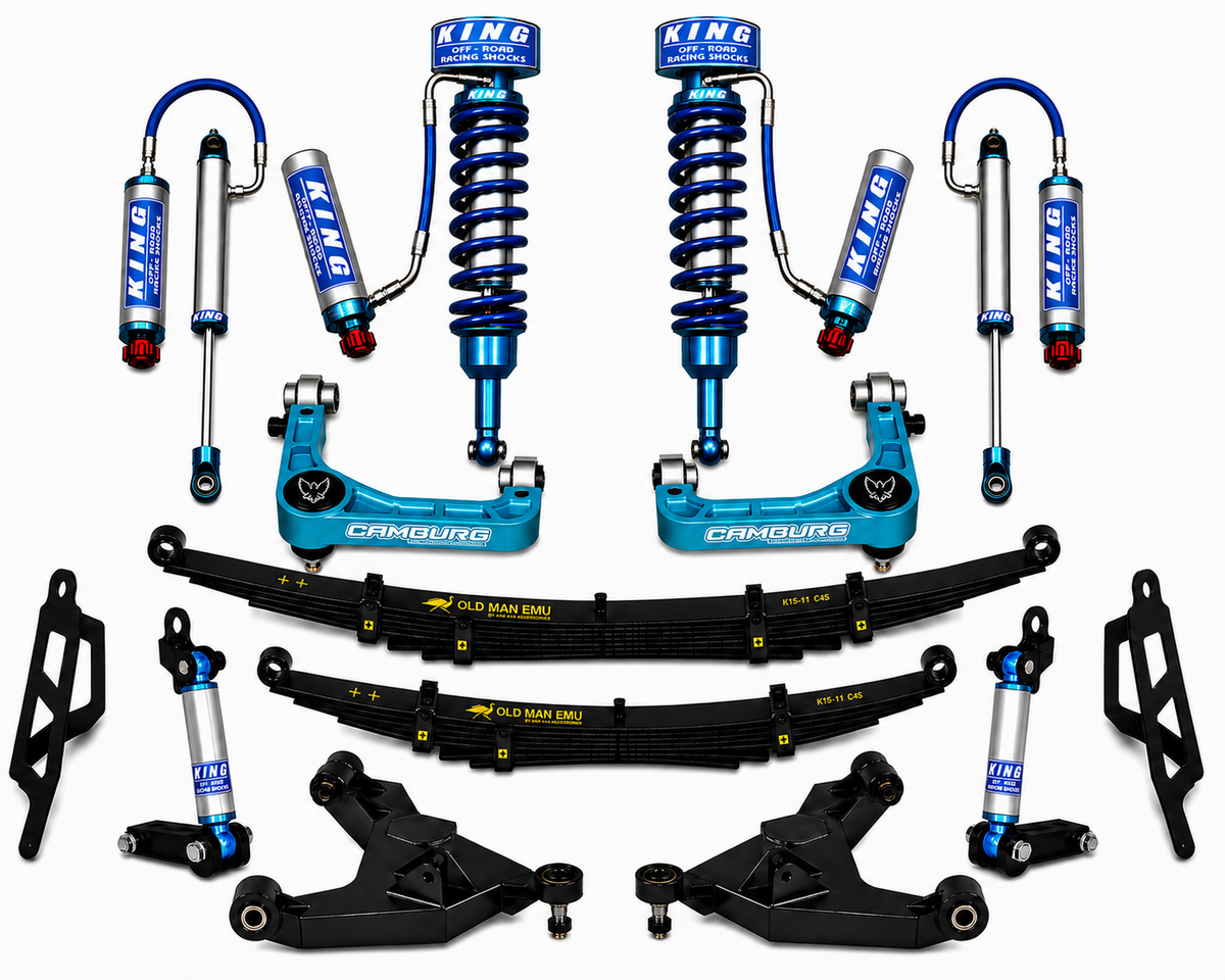 KING - 2.5 Extended Travel + Camburg SLAPPER Suspension System - Toyota Tacoma 2005–2023