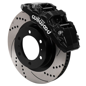 Wilwood - Aero6 DM Black Front Brake Kit Drilled & Slotted - Toyota 4Runner 2014 - 2024