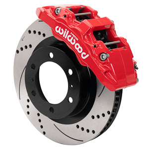 Wilwood - Aero6 DM Red Front Brake Kit Drilled & Slotted-  Toyota 4Runner 2014-2024