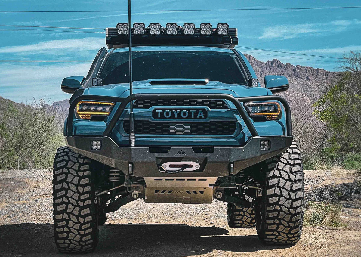 Backwoods - Hi-Lite Overland Front Bumper [Bull Bar] - Toyota Tacoma 3rd Gen 2016-2023