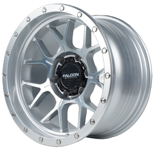TX - Titan Silver W/ Machine Face - Premium Wheels from Falcon Off-Road Wheels - Just $310! Shop now at Falcon Off-Road Wheels 