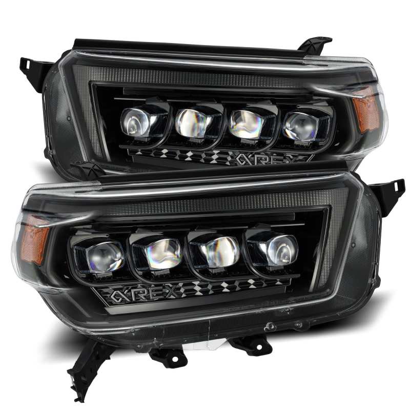 AlphaRex - NOVA Series LED Projector Headlights Alpha Black - Toyota 4Runner 2010 - 2013