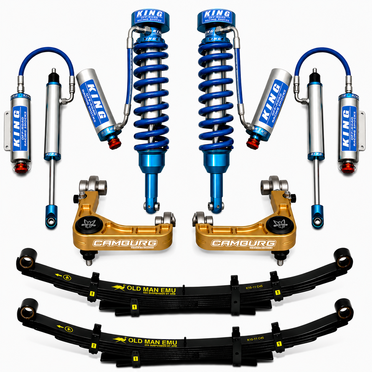 KING – 2.5 Extended Travel Premium Bolt-On Suspension System – Toyota Tacoma 2005–2023