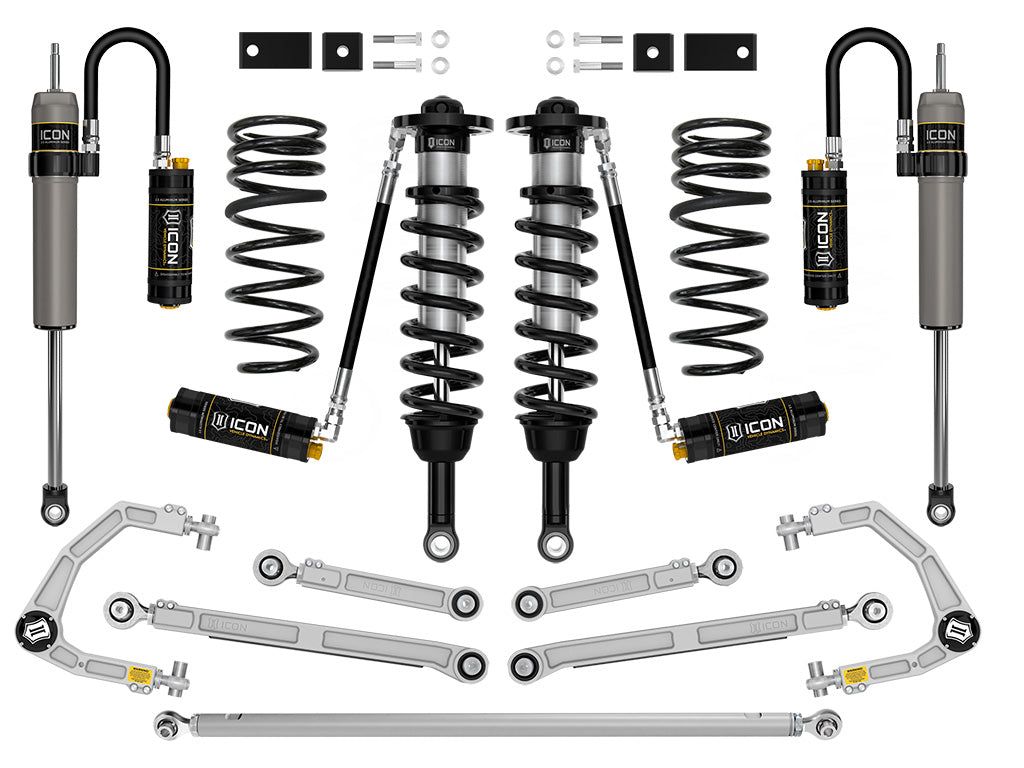 ICON Stage 11 CDCV suspension system with billet control arms and standard rear springs for Toyota Tundra