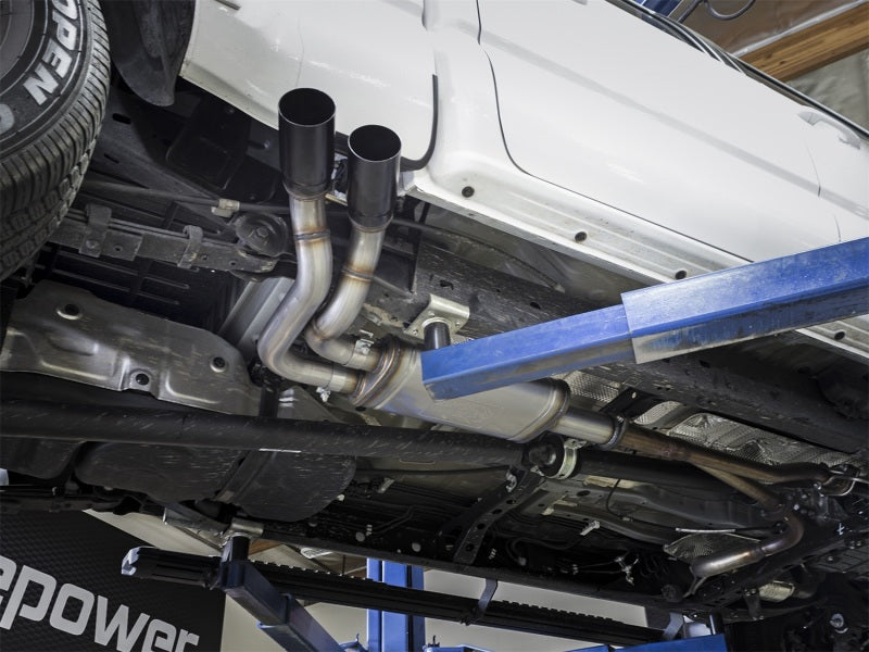 aFe - Rebel Series 3 IN to 2-1/2 IN Mid-Cab Exit Stainless Steel Cat Back Exhaust System - Toyota Tacoma 2016 -  2023