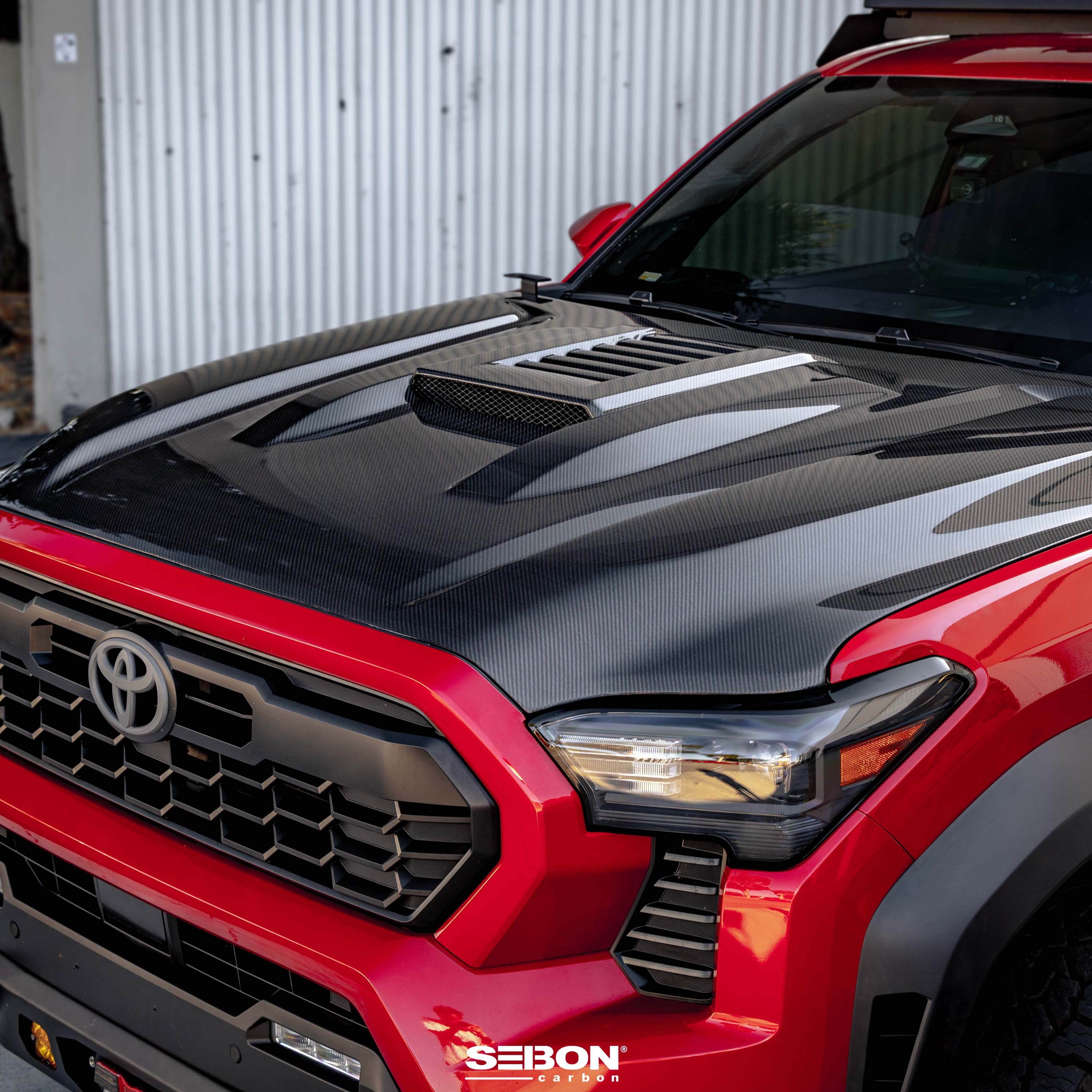 Seibon - TR Style Carbon Fiber Hood - Toyota Tacoma 2024 - Current